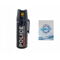 Gaz pieprzowy POLICE PROTECT MAGNUM FOG+chusteczka-Police