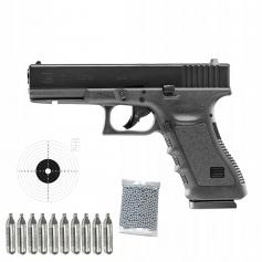 Wiatrówka Pistolet Glock 17 Blow Back 4,5mm ZESTAW-Umarex