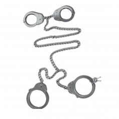 Kajdanki stalowe na ręce i nogi zespolone Kel-Met podwójnie ryglowane-KEL-MET