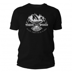 Koszulka T-shirt TigerWood Two Axes Czarna r. XL