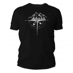 Koszulka T-shirt TigerWood Róża Wiatrów Czarna r L-TigerWood