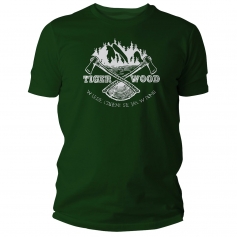 Koszulka T-shirt TigerWood Two Axes Zielona r. XL-TigerWood