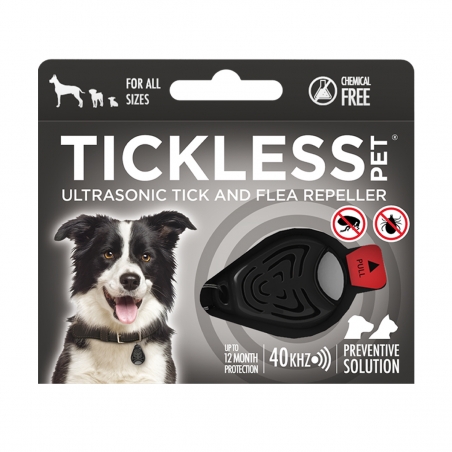 Odstraszacz na kleszcze TICKLESS dla psów CZARNY-TickLess