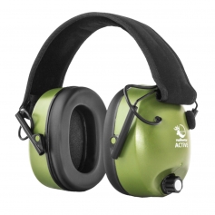 Ochronniki słuchu aktywne RealHunter ACTiVE - kolor oliwkowy