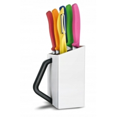 Zestaw Noży W Bloku VICTORINOX 6 Elementów +obiera-
