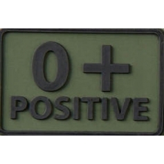 Emblemat Grupa Krwi Helikon OLIVE 2SZT 0 RH+-Helikon-Tex