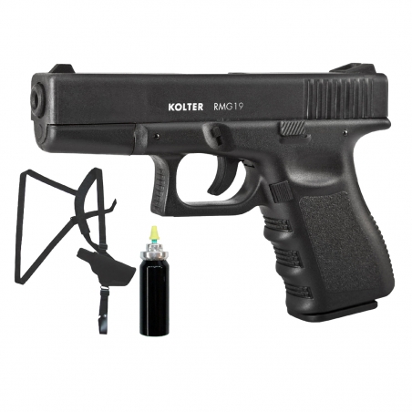 Pistolet gazowy RMG 19 PRO - ZESTAW: kabura szelki wkład RMG-Kolter Guard