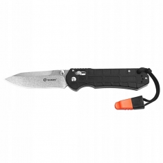 Nóż nożyk składany Ganzo G7452P-BK-WS z gwizdkiem-Ganzo