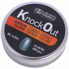 Śrut JSB KnockOut Slugs 0.216 / 5.5mm 200szt-JSB