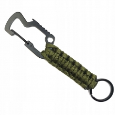 Karabińczyk Karabinek Survivalowy Paracord Zielony-BSH