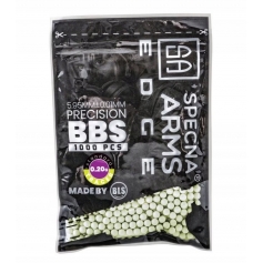 Kulki ASG Arms EDGE Tracer 0.20g 1000szt - zielony-Specna Arms