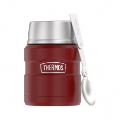 Termos obiadowy Thermos KING 470ml z łyżką Mat Red-Thermos