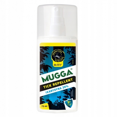 Środek na kleszcze i komary MUGGA 20% IKARYDYNA SPRAY 75ml-Mugga