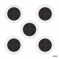 Tarcze strzeleckie TS1x5 KSP ZK2775 44x63 cm 20szt-Rabarbar