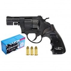 Rewolwer hukowy alarmowy BAFLO 9/ FENIX 3 cale + Amunicja hukowa 6mm long 100 szt. + 50 rac hukowych ZINK-Start-Mateja