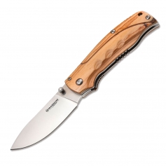 Nóż składany Boker Magnum Pakka Hunter 01MB700 - stal  7Cr17MoV, okładziny drewno Pakka, liner lock