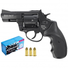 Rewolwer hukowy BAS Ekol Viper 2.5 MATTE BLACK + amunicja long 100szt. + race hukowe 50szt. komplet-Ekol Viper
