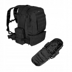Plecak taktyczny turystyczny MFH TACTICAL MODULAR 45l BLACK 30265A-MFH