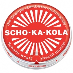 Czekolada Scho-Ka-Kola gorzka z kofeiną puszka-Scho-ka-kola