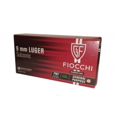 Amunicja 9x19 FIOCCHI LUGER SUB FMJ 10,24g/158g op. 50szt.-FIOCCHI