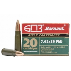 AMUNICJA 7,62x39 mm FMJ BARNAUL 8g op. 20szt.-