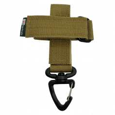 Taktyczny Uchwyt na rękawice Trok z klamrą JB Tacticals 2,5 cm brązowy-