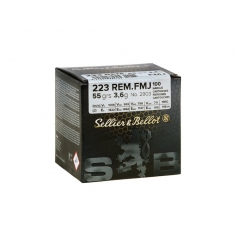 AMUNICJA .223 Rem S&B 3,6g 55gr FMJ UN0012 1.4s OP100szt-