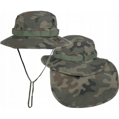 Kapelusz panama BOONIE Helikon-Tex PL Woodland XL + osłona karku-