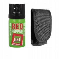 Gaz pieprzowy obronny RED PEPPER Green ZIELONY 40ml STREAM + etui-