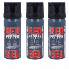 3 x Gaz pieprzowy w żelu RED PEPPER CONE spray 50ml obronny-