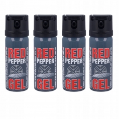 4 x Gaz pieprzowy w żelu RED PEPPER CONE spray 50ml obronny-