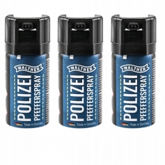 3 x Gaz pieprzowy policyjny obronny Walther POLIZEI 40ml Cone-