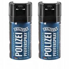 2 x Gaz pieprzowy policyjny obronny Walther POLIZEI 40ml Cone-