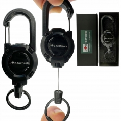 Retraktor linka zwijana karabińczyk brelok smycz zwijka identyfikator BLK 1-