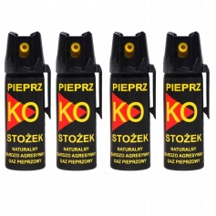 4 x Gaz pieprzowy obezwładniający KO FOG 50 ml - stożek chmura-