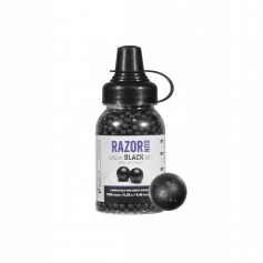 Śrut stalowy BB kulki Razor 1500szt 4,46 mm czarne-