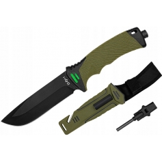 Nóż taktyczny BSH ADVENTURE N-327A + Krzesiwo i Osełka-