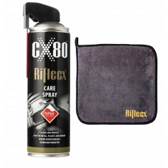 Płyn konserwujący do broni z Teflonem Care Spray CX80 Riflecx + ręcznik-