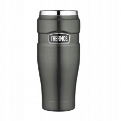 Kubek termiczny termokubek THERMOS KING TRAVEL metaliczny szary 470 ml-
