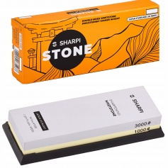 Kamień wodny Ostrzałka do noży z kamienia naturalnego SHARPI 1000/3000-