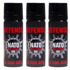 3 x GAZ PIEPRZOWY NATO DEFENSE 40050-C 50 ML CONE ŻEL-