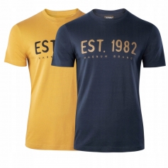 Zestaw koszulki bawełniane męskie XL MAGNUM ELLIB Mustard Blue-