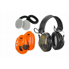 Aktywne ochronniki słuchu 3M PELTOR SportTAC green +wymienna nakładka HY21-