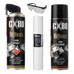 ZESTAW do czyszczenia i konserwacji broni: Riflecx Gun Cleaner, Care Spray-