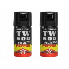 2 x Gaz pieprzowy TW_500 strumień żel 40ml obronny-