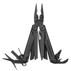 Multitool Leatherman Wave Plus Black (832526) - czarny, 18 funkcji, etui cordura, gwarancja 25 lat-Leatherman