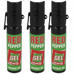 3 x Gaz pieprzowy Red Pepper Green Gel 25ml Cone Stożek-