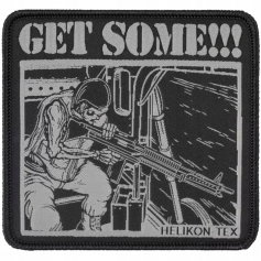 HELIKON Emblemat Get some! Czarny Naszywka-Helikon-Tex®