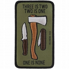 HELIKON Emblemat One is none Zielony Naszywka rzep-Helikon-Tex®