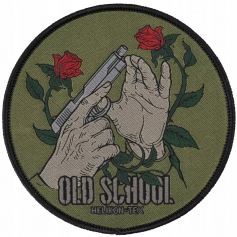 HELIKON Emblemat Old School Zielony Naszywka rzep-Helikon-Tex®